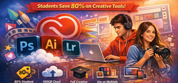 What is adobe creative cloud, Students Save 80%
